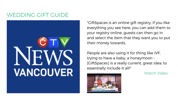 CTV wedding gift guide giftspaces