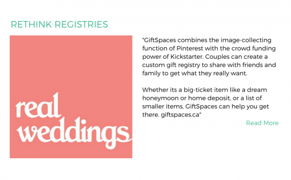 Real weddings Gift registry v2